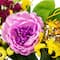 24" Yellow & Purple Peonies & Forsythia Spring Wreath